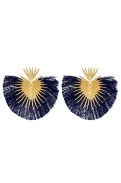 MICAS Earrings|Accessories-Fan-shaped Tassel Earrings