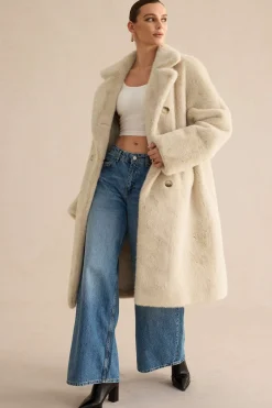 MICAS Outerwear|Outerwear-Faux Fur Coat BEIGE