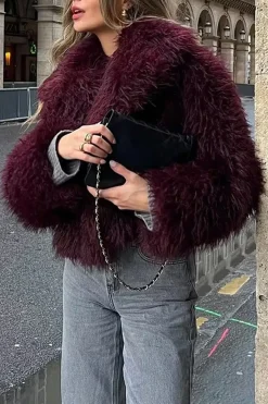 MICAS Outerwear|Outerwear-Faux Fur Jacket