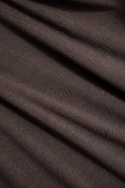 MICAS Long Sleeve Dresses|Mini Dresses-Faux Leather Patchwork Tie Front Round Neck Ruched Mini Dress