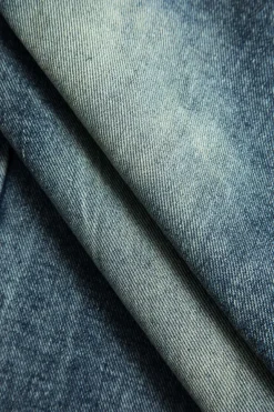 MICAS Jeans-Faux Leather Patchwork Wide Leg Jeans BLACK