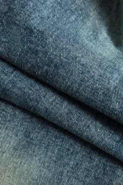 MICAS Jeans-Faux Leather Patchwork Wide Leg Jeans BLACK