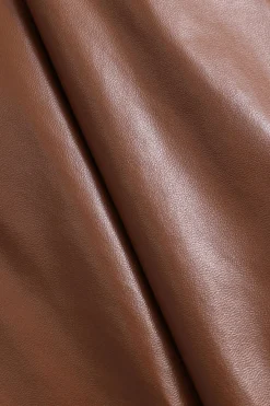 MICAS Pants-Faux Leather Pocket Wide Leg Trousers