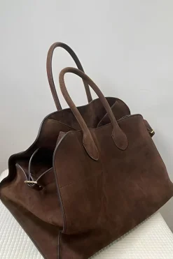 MICAS Bags|Accessories-Faux Suede Tote Bag