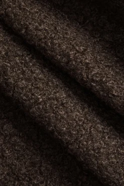 MICAS Outerwear|Outerwear-Faux Wool Button Collar Jacket COFFEE