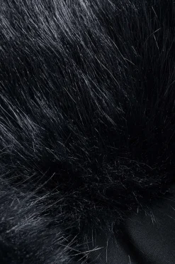 MICAS Long Sleeve Dresses|Maxi Dresses-Feather Off Shoulder Long Sleeve Maxi Dress BLACK