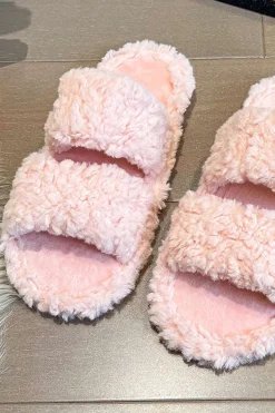 MICAS Shoes|Shoes-Fleece Round Toe Slippers