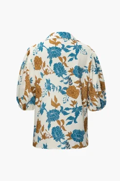 MICAS Short Sets-Floral Bra Top And Pocket Shorts And Shirt 3PC Set MULTICOLOR