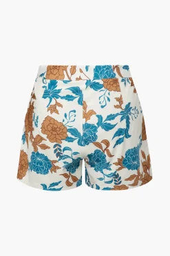 MICAS Short Sets-Floral Bra Top And Pocket Shorts And Shirt 3PC Set MULTICOLOR