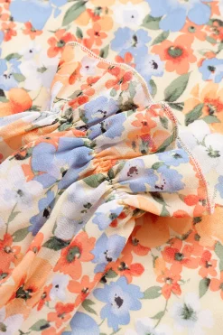 MICAS Mini Dresses-Floral Off The Shoulder Mini Dress MULTICOLOR