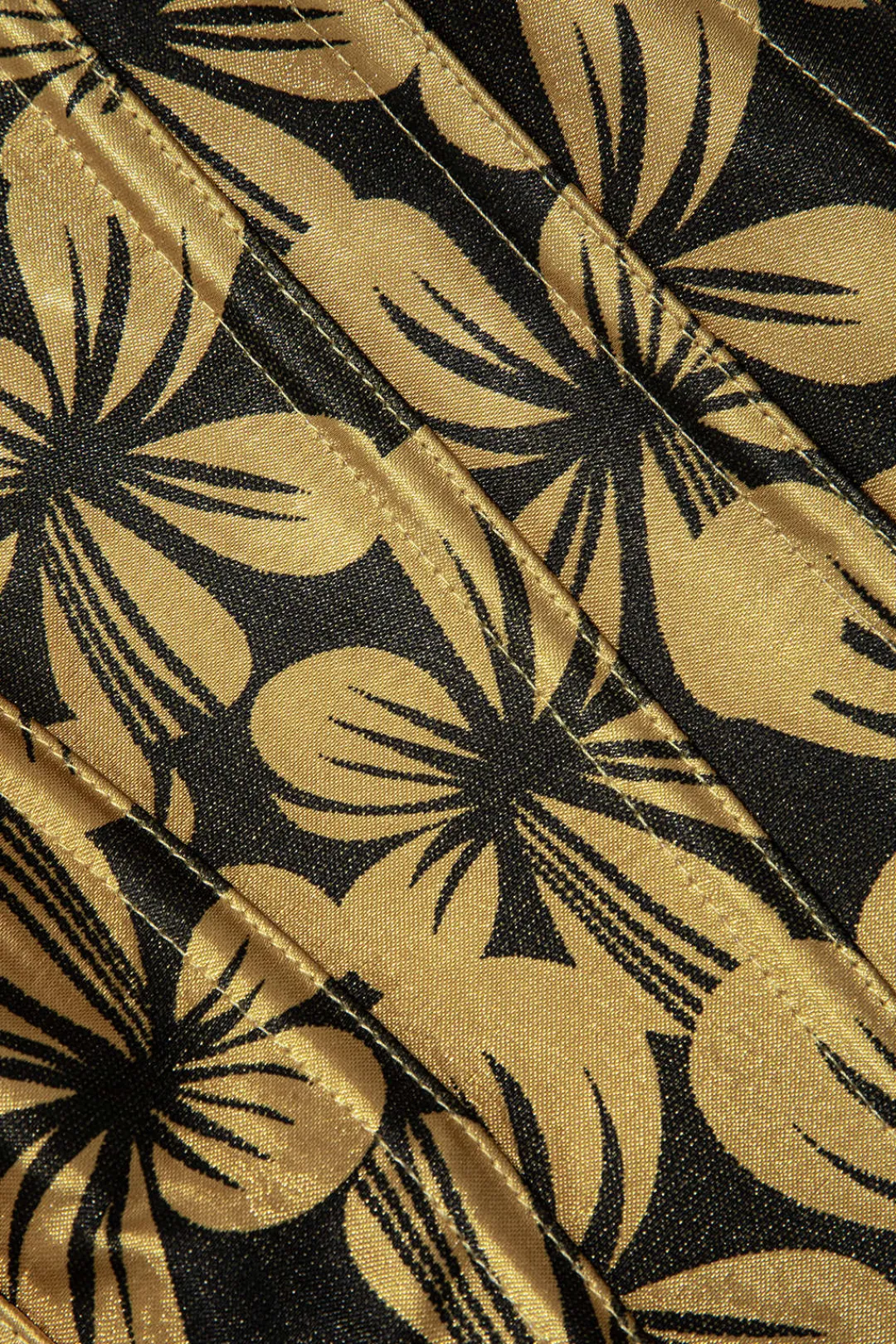 MICAS Tube Tops-Floral Print Appliques Tube Top YELLOW