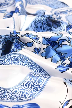 MICAS Accessories-Floral Print Headbands BLUE