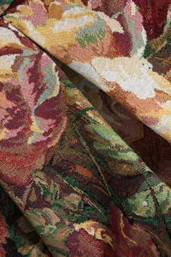 MICAS Skirts-Floral Print High Waist Pleated Skirt MULTICOLOR