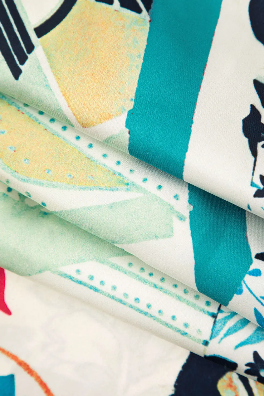 MICAS Pants-Floral Print High Waisted Straight Leg Pants