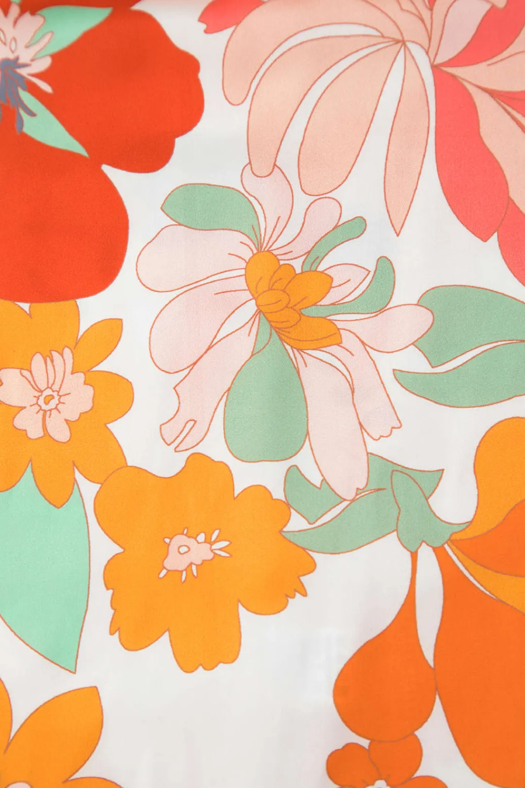 MICAS Maxi Dresses-Floral Print Lace Trim V-neck Maxi Dress MULTICOLOR