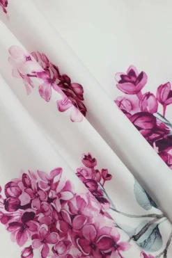 MICAS Long Sleeve Dresses|Mini Dresses-Floral Print Tie-Up Long Sleeve Mini Dress LILAC