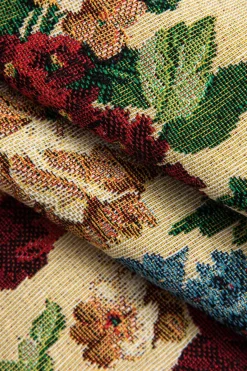 MICAS Mini Dresses-Floral Print Zipper Strapless Mini Dress MULTICOLOR