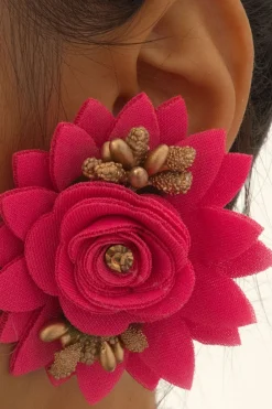 MICAS Earrings|Accessories-Flower Decor Earrings