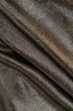 MICAS Mini Dresses-Fringe Cowl Neck Asymmetrical Mini Dress BROWN