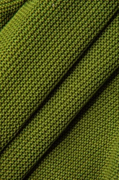 MICAS Knitwear|Knit Dresses-Fringe Hem Cut Out Knitted Midi Dress