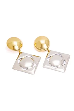MICAS Earrings-Geometric Design Earrings GOLD
