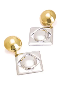 MICAS Earrings-Geometric Design Earrings GOLD