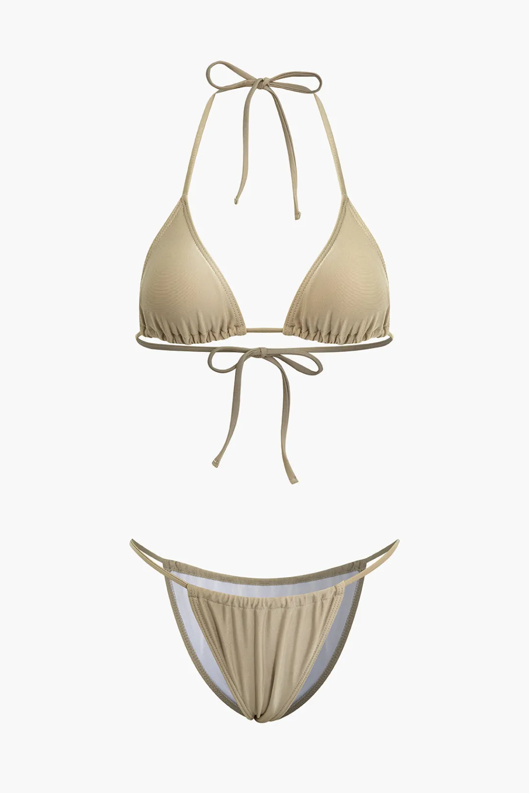 MICAS Swimwear|Vacation Sets-Halter Bikini And Tie Dye Cover Up Sarong 3-pcs Set MULTICOLOR