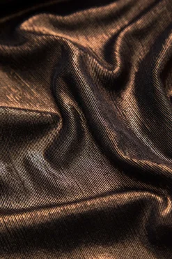 MICAS Maxi Dresses-Halter Cowl Neck Backless Twist Maxi Dress COFFEE