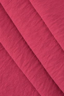 MICAS Pant Sets-Halter Neck Backless Top And Pleated Pants Set RASPBERRY