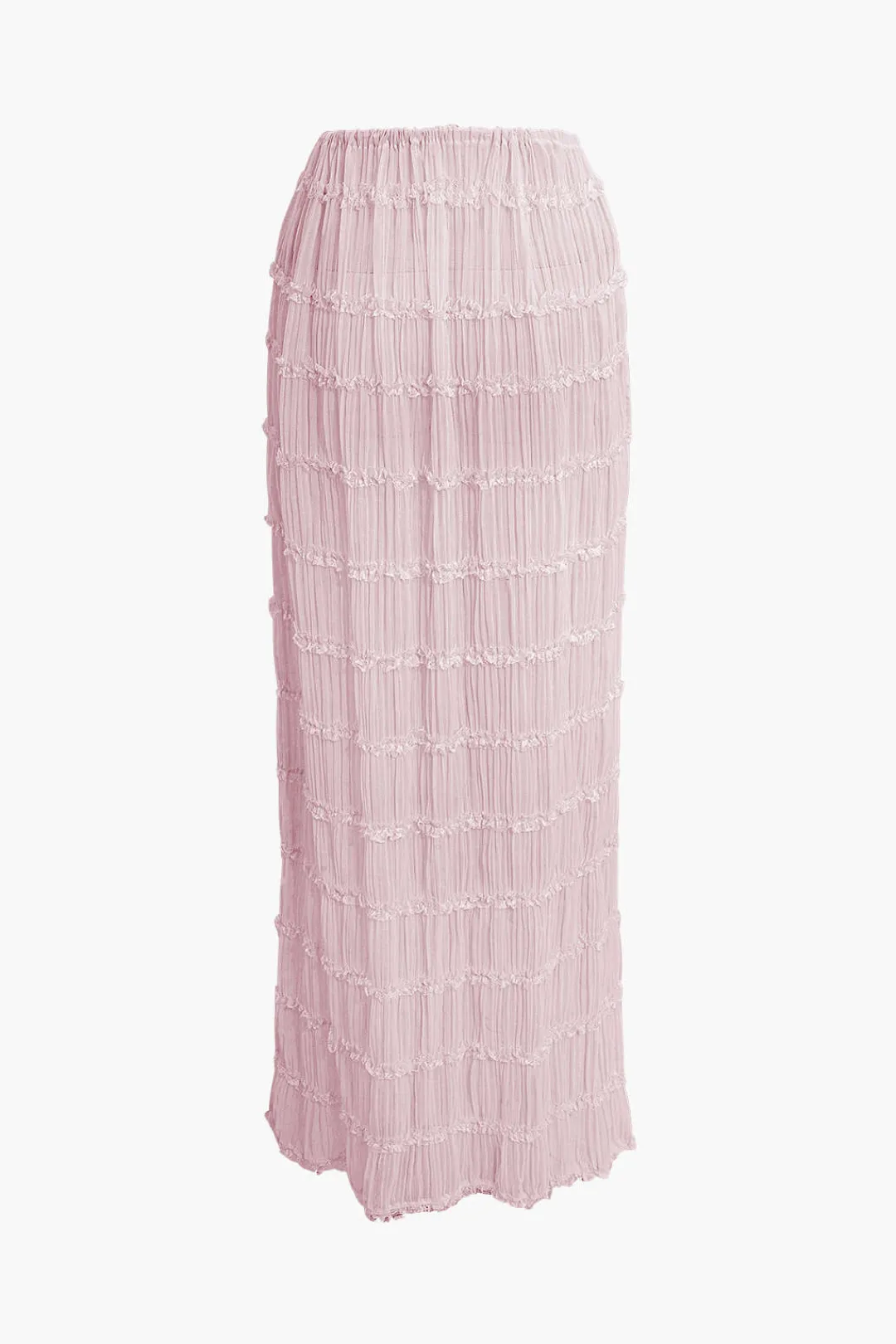 MICAS Skirt Sets|Vacation Sets-Halter Neck Tie Ruched Backless Ruffle Skirt Set