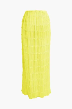 MICAS Skirt Sets|Vacation Sets-Halter Neck Tie Ruched Backless Ruffle Skirt Set