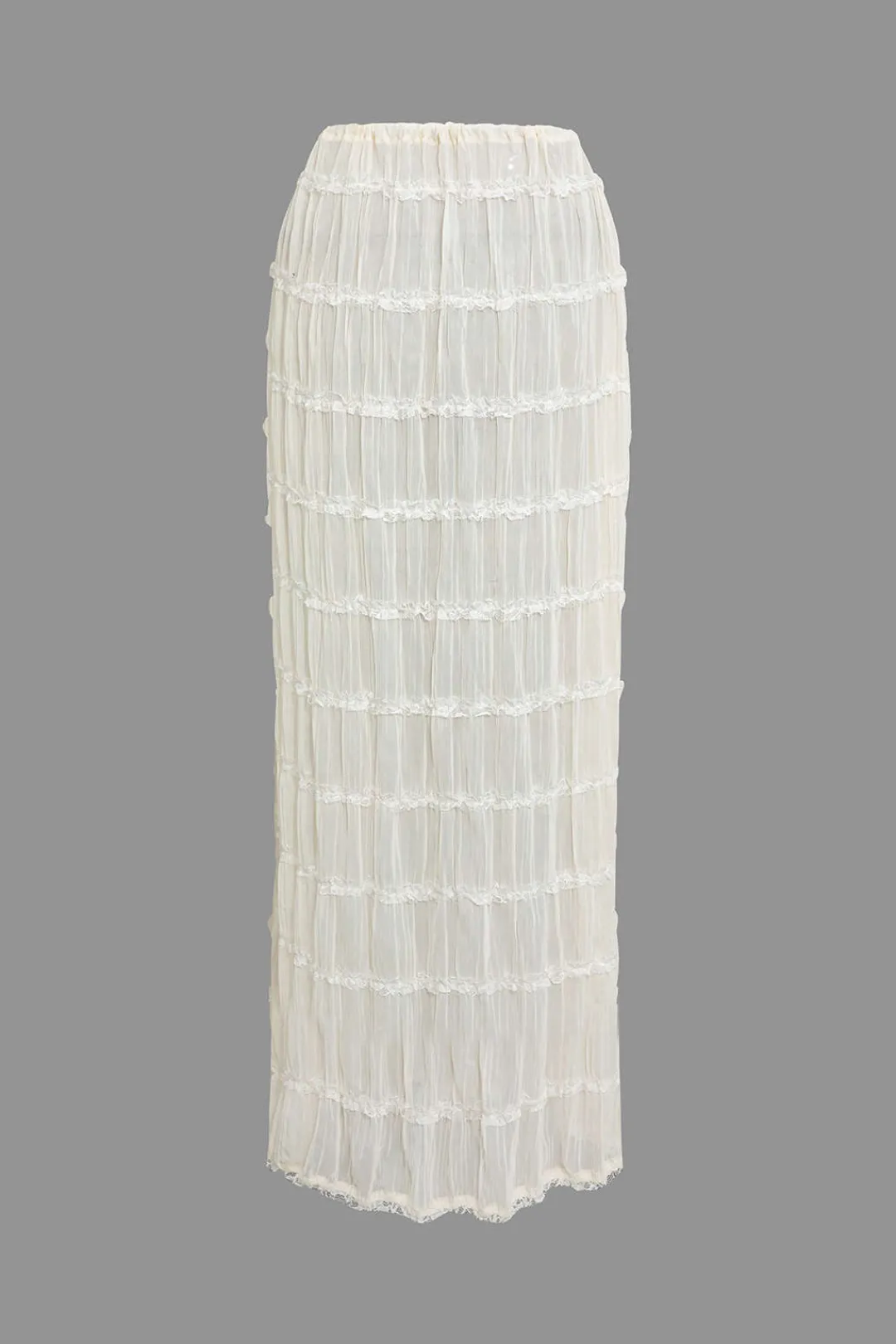 MICAS Skirt Sets|Vacation Sets-Halter Neck Tie Ruched Backless Ruffle Skirt Set