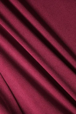 MICAS Midi Dresses-Halter V-neck Sleeveless Midi Dress BURGUNDY