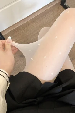 MICAS Tights|Accessories-Heart Pattern Tights