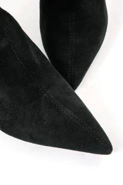 MICAS Shoes|Boots-High Heels Pointed Toe Over The Knee Boots BLACK