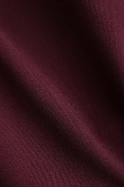 MICAS Shorts-High Waist Belted Shorts BURGUNDY