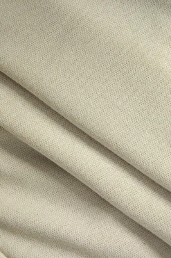 MICAS Skirt Sets-Hooded And Slit Mini Skirt Set KHAKI