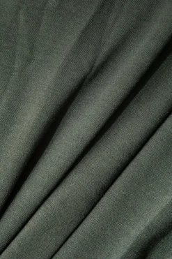 MICAS Skirt Sets-Hooded Crop Top And Drawstring Pleated Mini Skirt Set GRAY