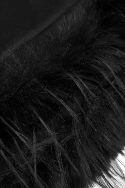 MICAS Long Sleeve Dresses|Mini Dresses-Hooded Pocket Long Sleeve Mini Dress BLACK