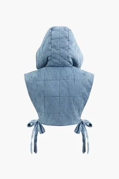 MICAS Outerwear|Outerwear-Hooded Tie Vest BABY BLUE