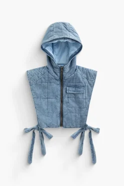 MICAS Outerwear|Outerwear-Hooded Tie Vest BABY BLUE
