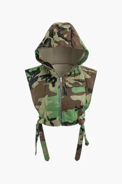 MICAS Outerwear|Outerwear-Hooded Tie Vest BABY BLUE