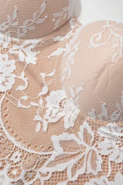 MICAS Corset & Bustier Tops|Tank Tops & Cami-Hook And Eye Lace Bustier Cami Top