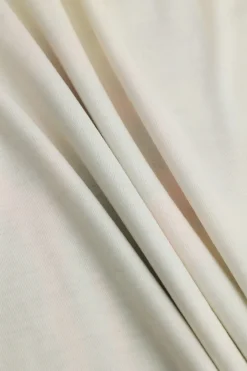 MICAS T-Shirts-Illusion Pattern Print Round Neck T-Shirt BEIGE