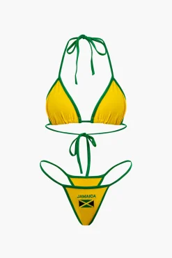 MICAS Swimwear|Vacation Sets-JAMAICA Embroidered Contrast Bikini Set