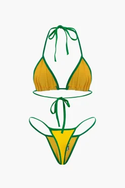 MICAS Swimwear|Vacation Sets-JAMAICA Embroidered Contrast Bikini Set