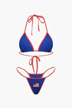 MICAS Swimwear|Vacation Sets-JAMAICA Embroidered Contrast Bikini Set