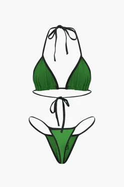 MICAS Swimwear|Vacation Sets-JAMAICA Embroidered Contrast Bikini Set