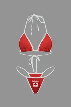 MICAS Swimwear|Vacation Sets-JAMAICA Embroidered Contrast Bikini Set