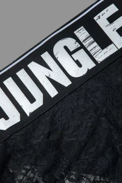 MICAS Short Sets-Jungle Print Knot Sleeveless Top And Lace Shorts Set